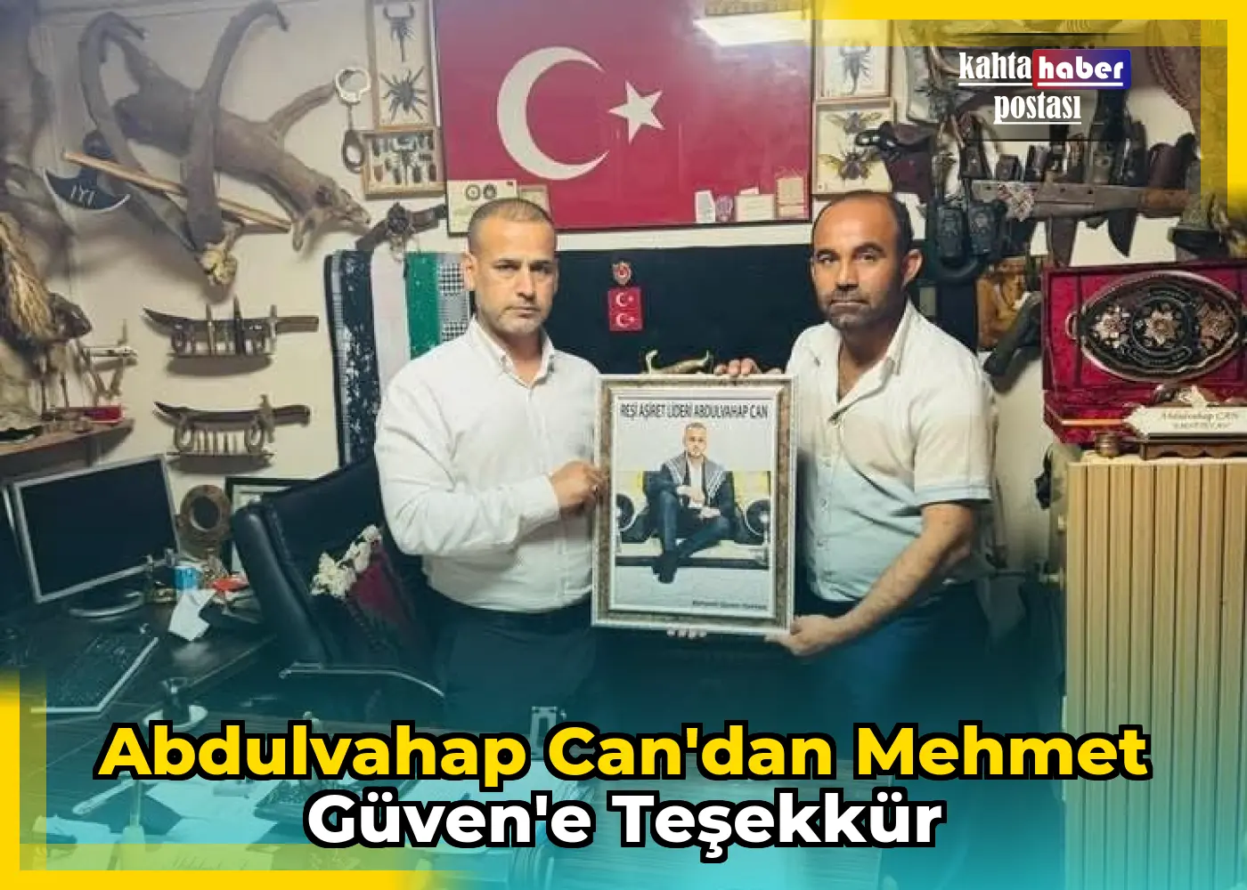 Abdulvahap Can'dan Mehmet Güven'e  Teşekkür