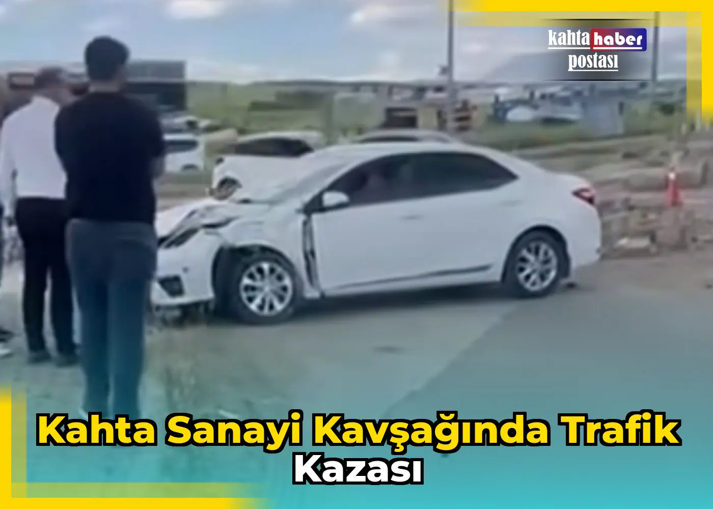 Kahta Sanayi Kavşağında Trafik Kazası