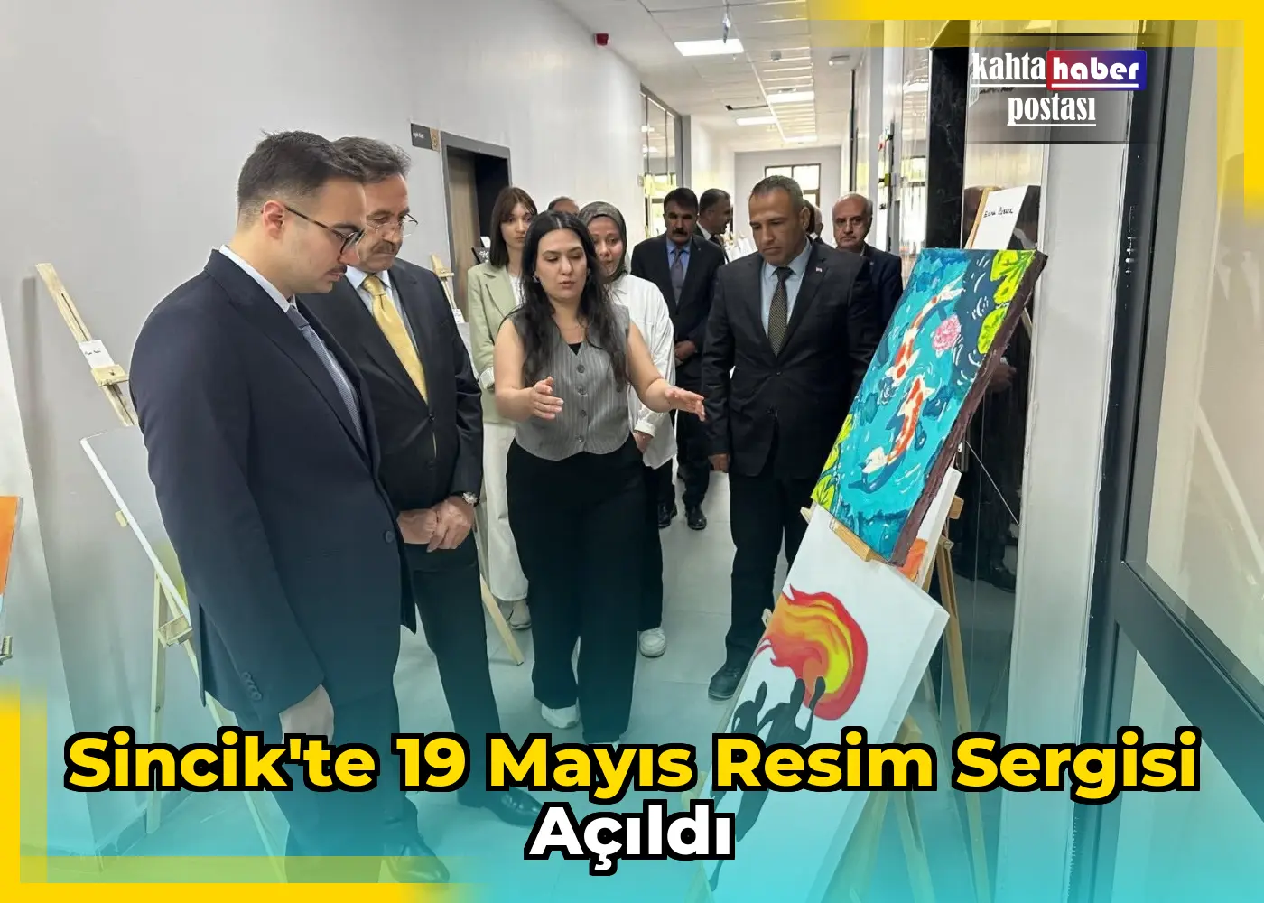 Sincik'te 19 Mayıs Resim Sergisi Açıldı