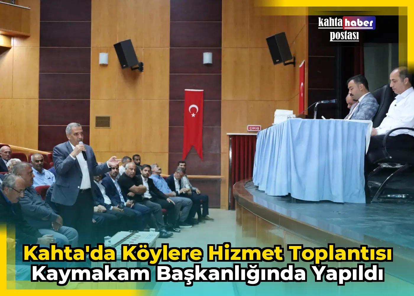 Kahta'da Köylere Hizmet Toplantısı Kaymakam Başkanlığında Yapıldı