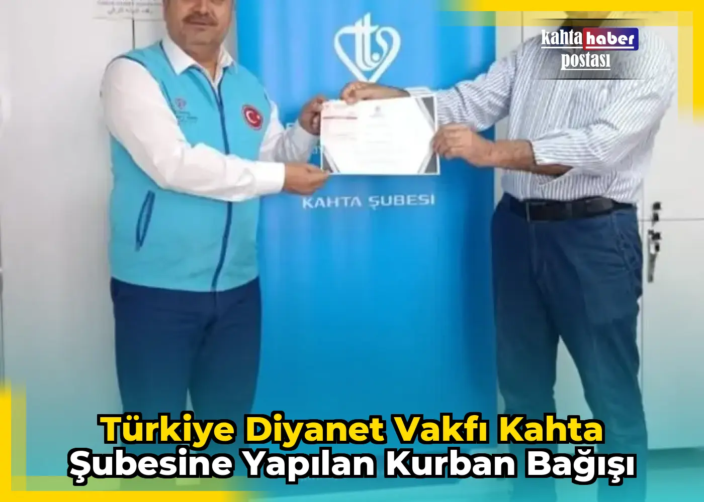 Türkiye Diyanet Vakfı Kahta Şubesine Yapılan Kurban Bağışı