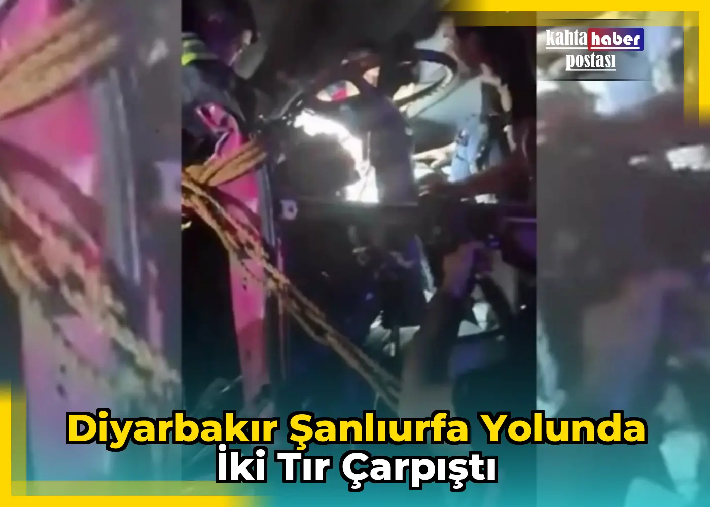 Diyarbakır Şanlıurfa Yolunda İki Tır Çarpıştı
