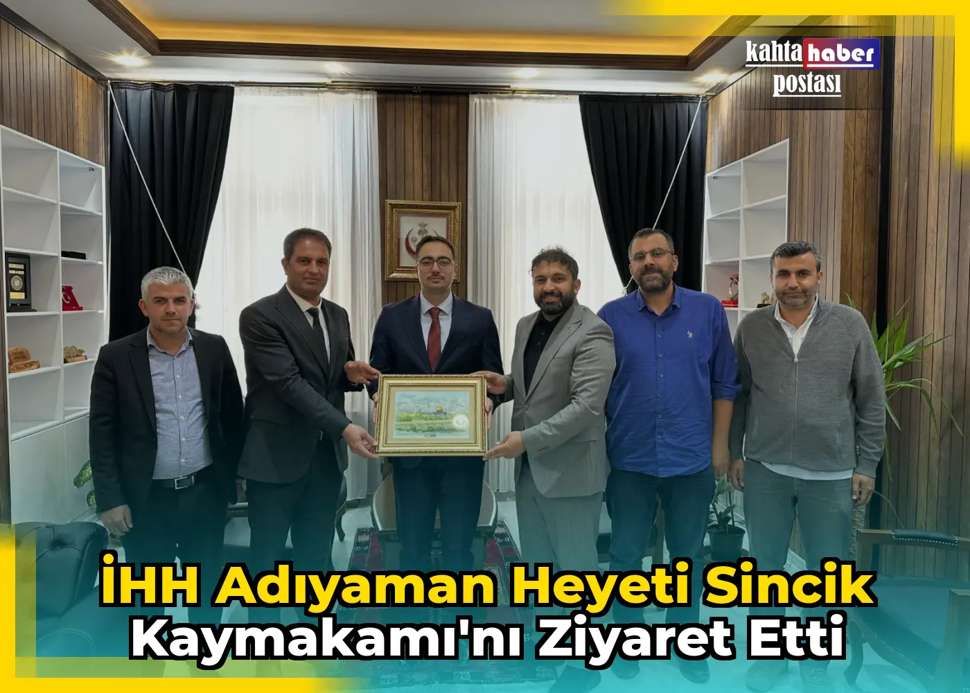 İHH Adıyaman Heyeti Sincik Kaymakamı'nı Ziyaret Etti