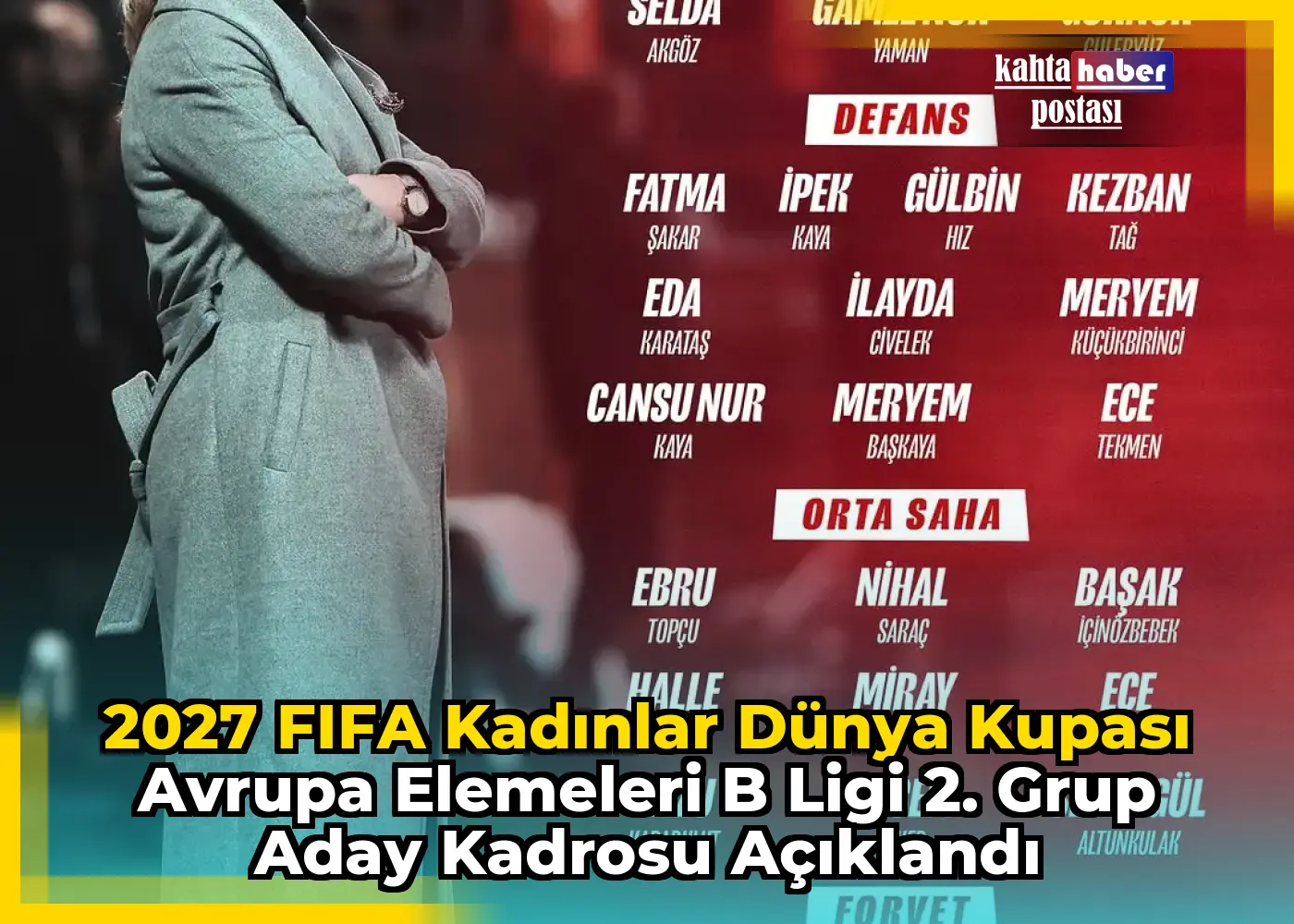 2027 FIFA Kadınlar Dünya Kupası Avrupa Elemeleri B Ligi 2. Grup Aday Kadrosu Açıklandı