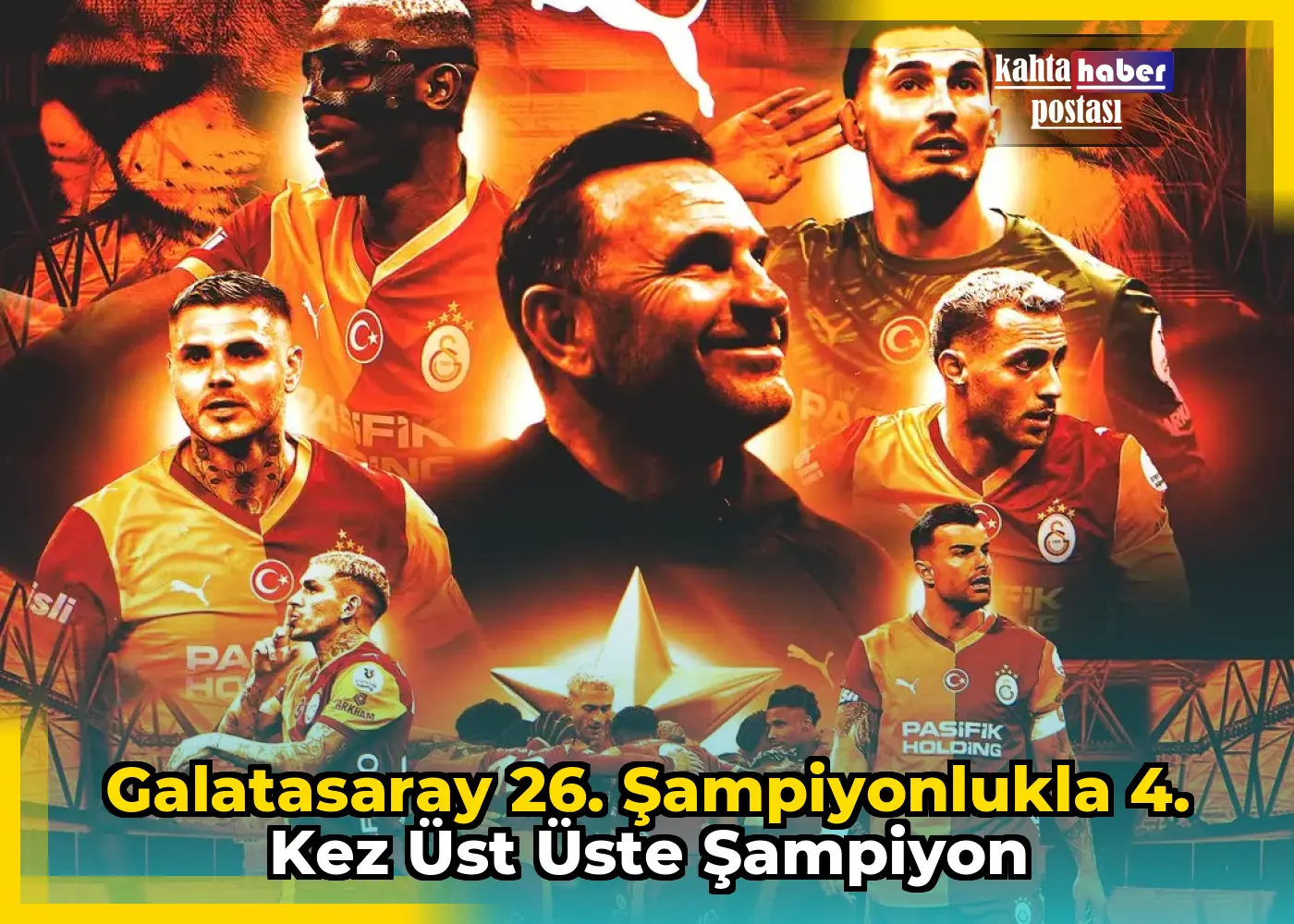 Galatasaray 26. Şampiyonlukla 4. Kez Üst Üste Şampiyon