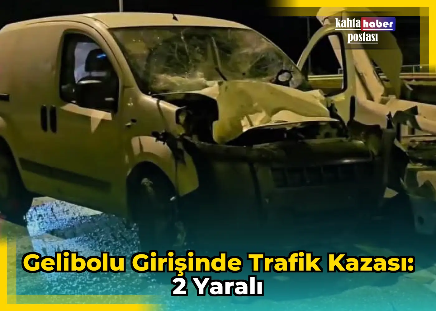 Gelibolu Girişinde Trafik Kazası: 2 Yaralı