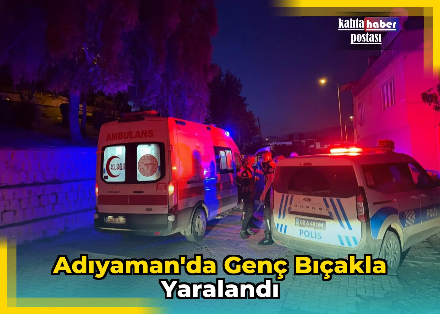 Adıyaman'da Genç Bıçakla Yaralandı