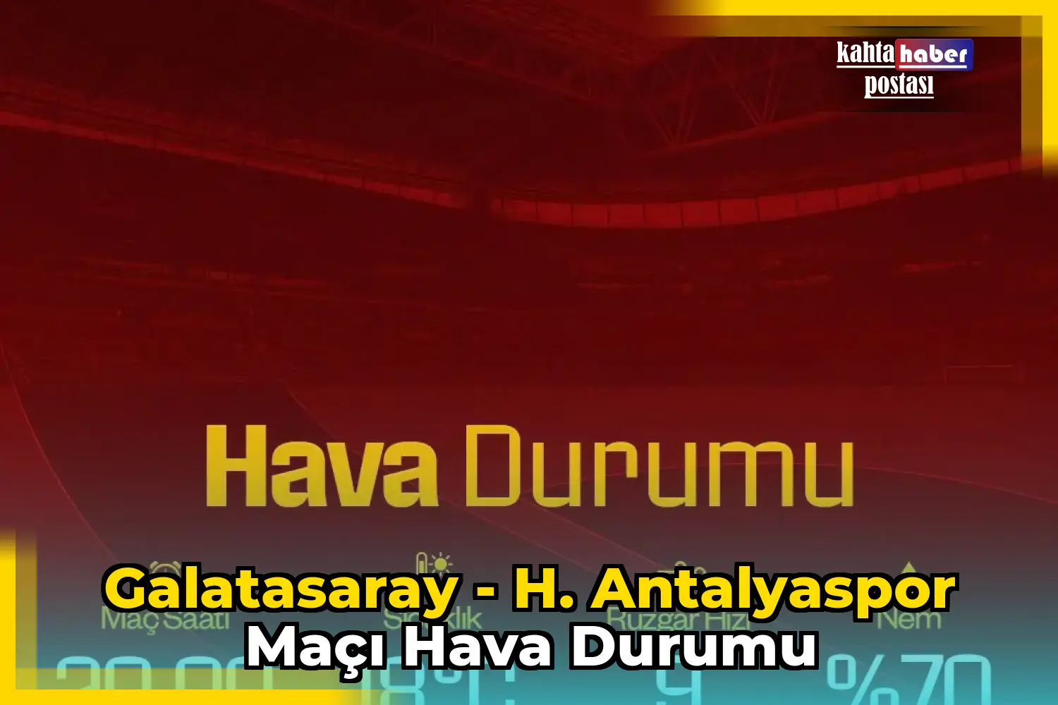 Galatasaray - H. Antalyaspor Maçı Hava Durumu