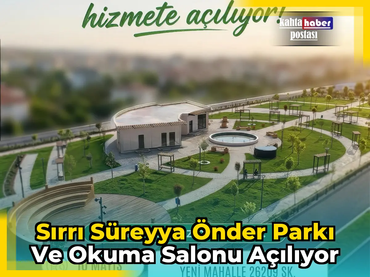 Sırrı Süreyya Önder Parkı ve Okuma Salonu Açılıyor