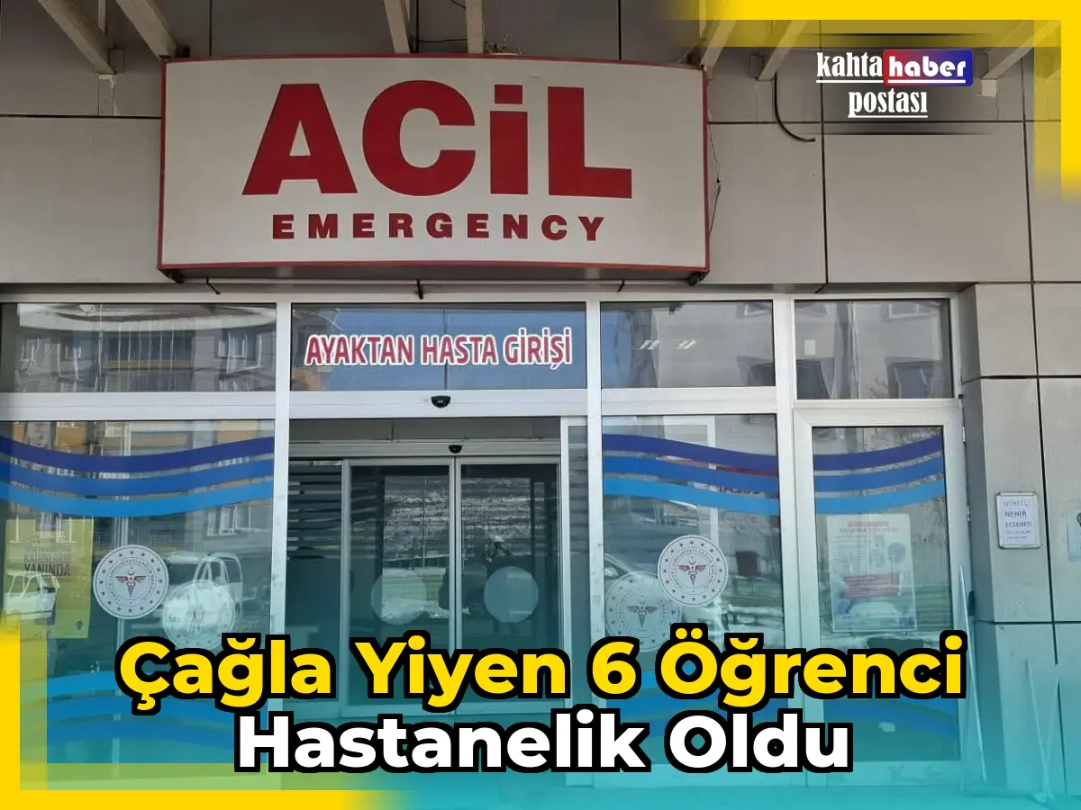 Çağla Yiyen 6 Öğrenci Hastanelik Oldu
