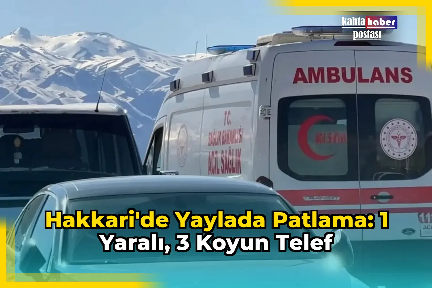 Hakkari'de Yaylada Patlama: 1 Yaralı, 3 Koyun Telef