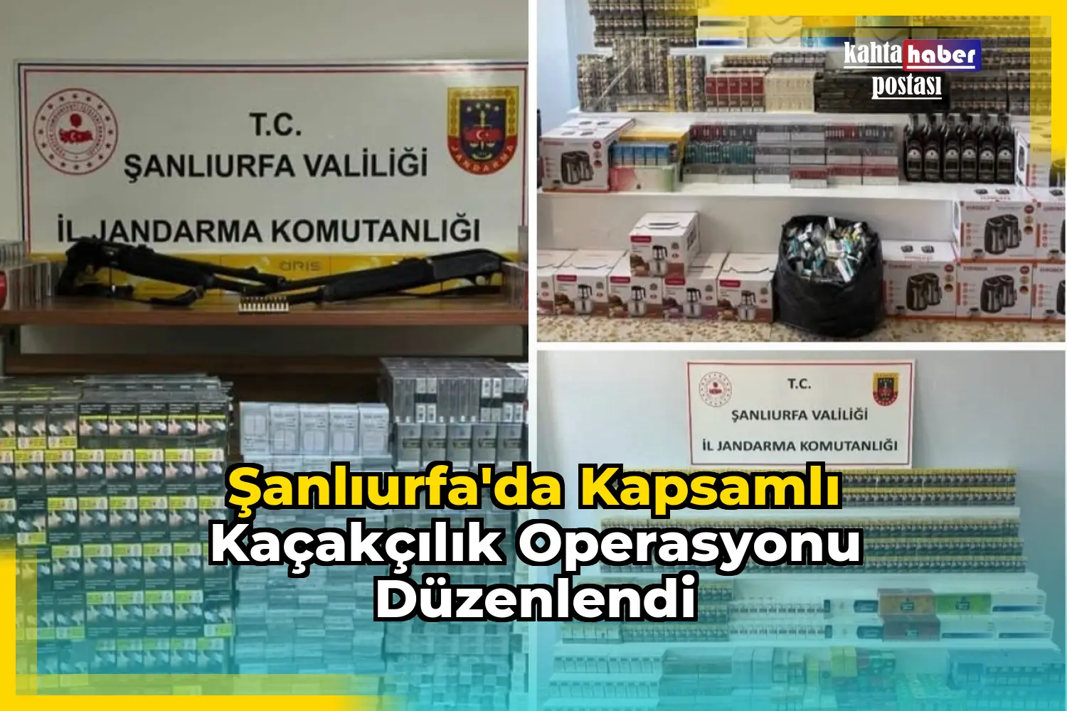 Şanlıurfa'da Kapsamlı Kaçakçılık Operasyonu Düzenlendi
