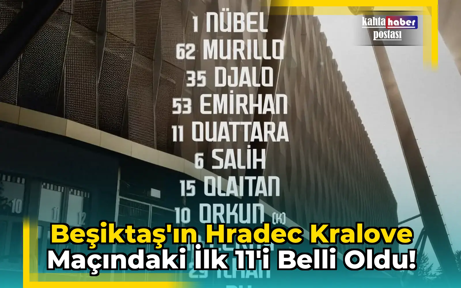Beşiktaş'ın Hradec Kralove Maçındaki İlk 11'i Belli Oldu!