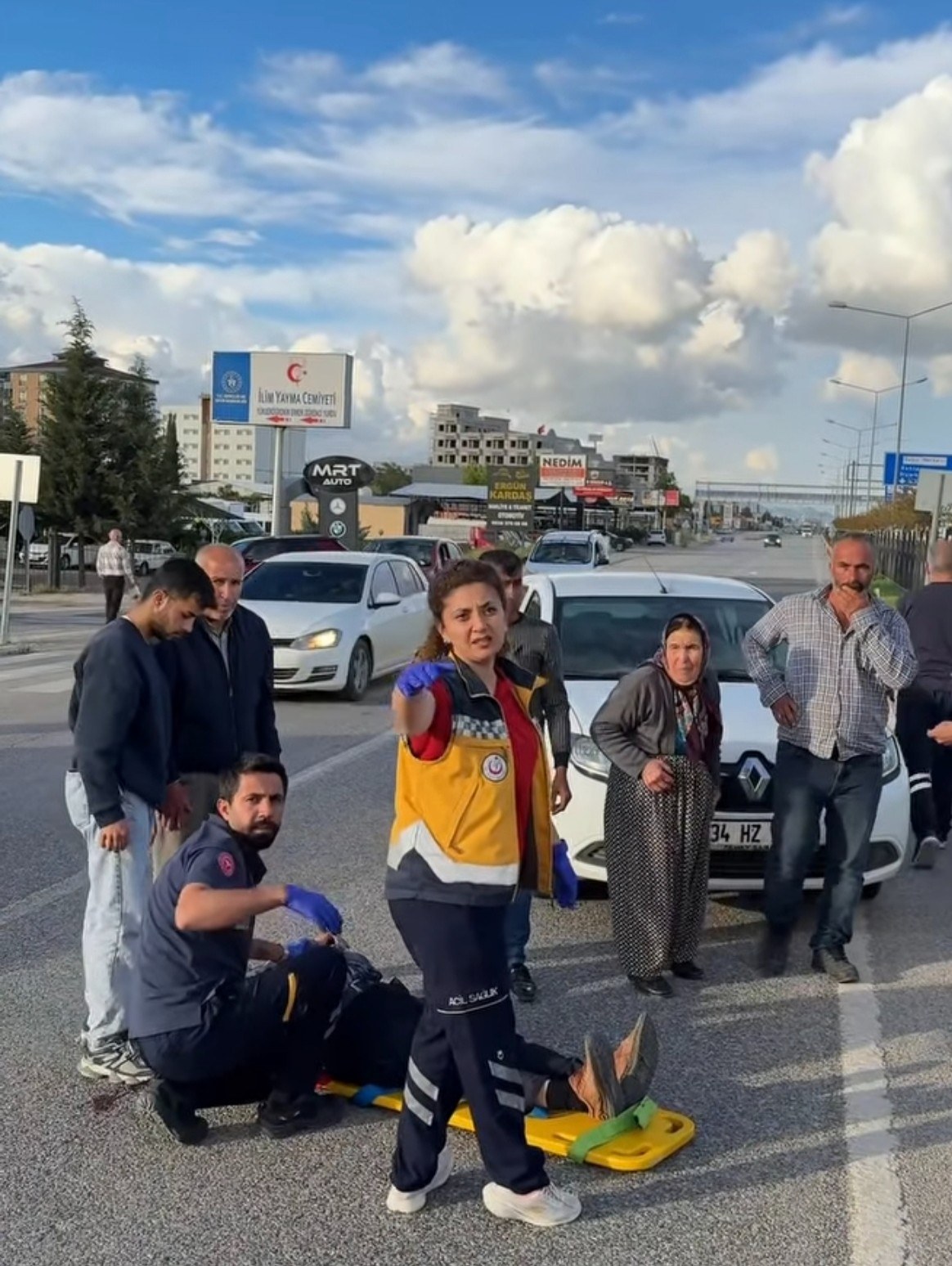 Adıyaman'da Yaya Otomobil Çarptı Ağır Yaralandı
