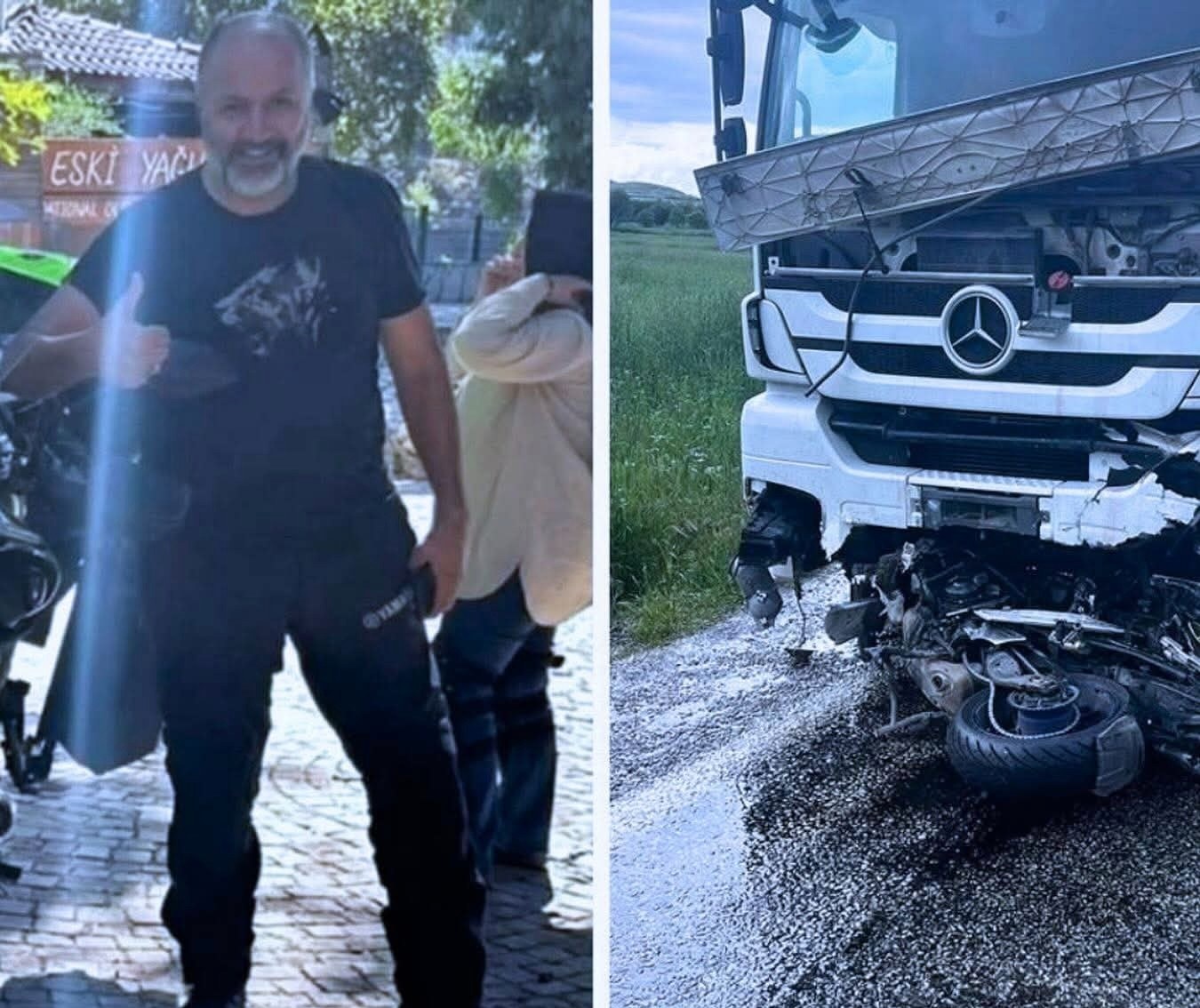 Afyonkarahisar'da Motosiklet Tır Altında Kaldı