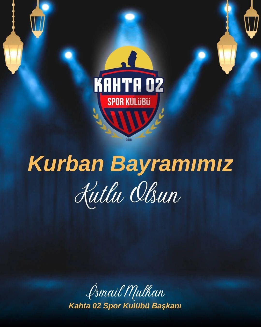 Kahta 02 Spor Başkanı Bayram Mesajı Yayınladı
