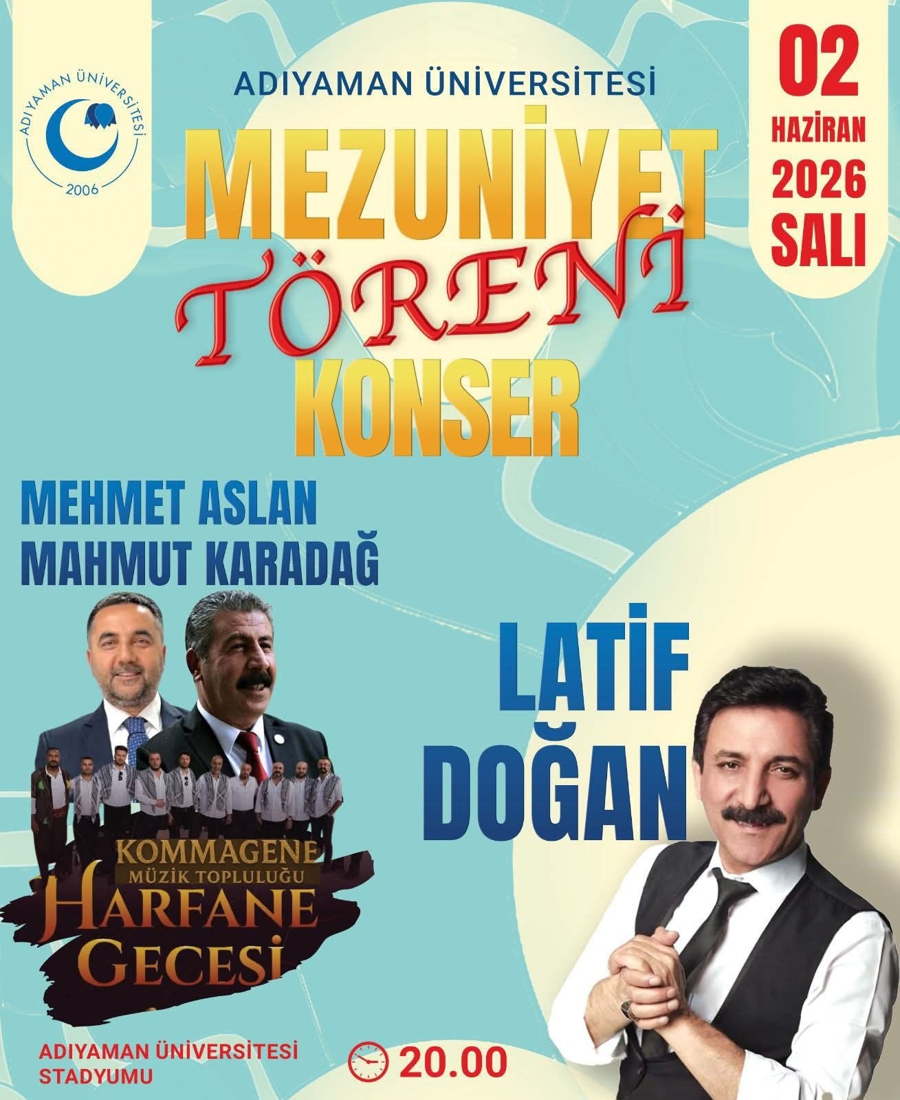 Üniversite Mezuniyetinde Ünlü Sanatçılar Sahne Alacak
