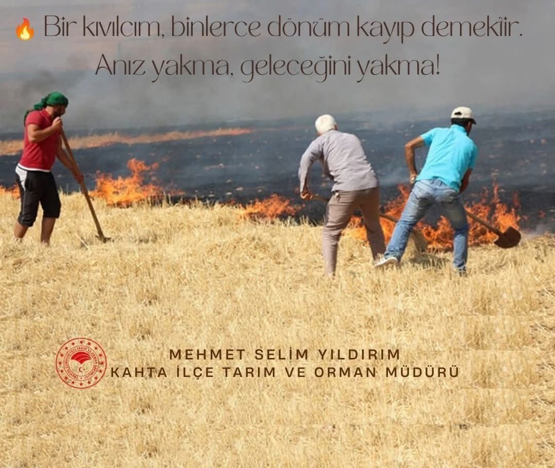 Anız Yangınları Tarım ve Orman Bakanlığı Tarafından Uyarıldı