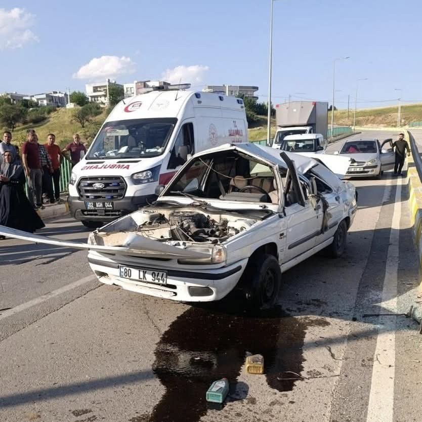 Adıyaman'da Otomobil Takla Attı: 1 Yaralı