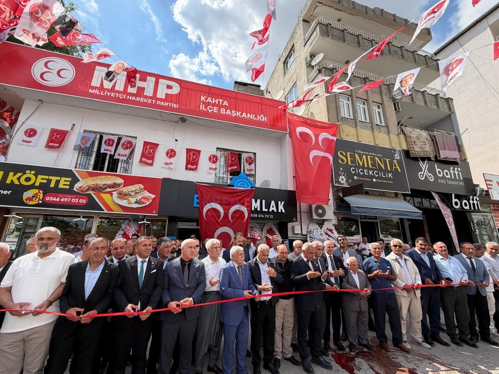 MHP Kahta İlçe Başkanlığı Yeni Hizmet Binası Açıldı