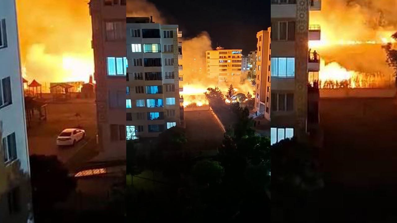 Diyarbakır'da Apartmanlar Arasında Çıkan Yangın Kontrol Altına Alındı
