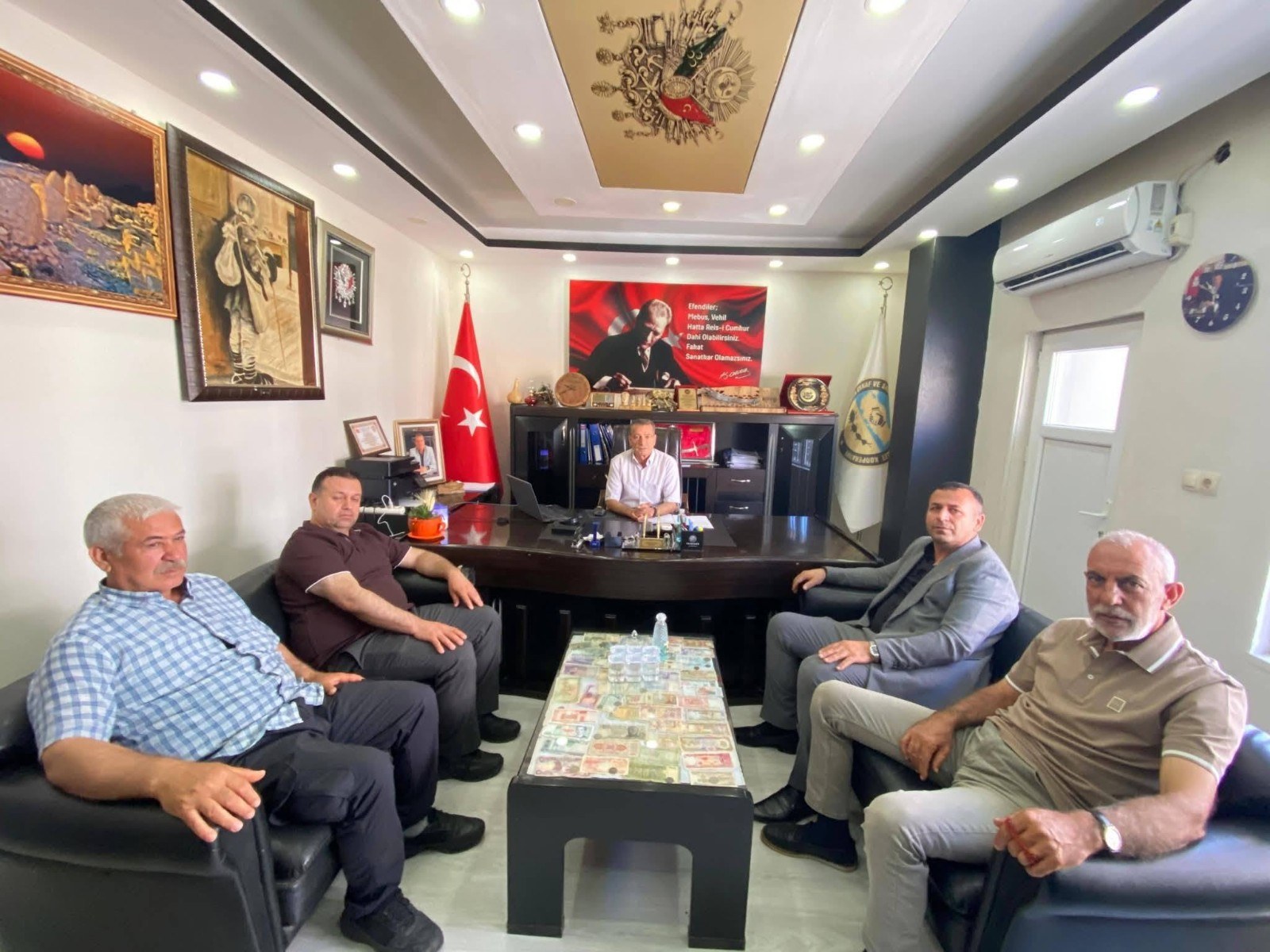 MHP İlçe Başkanı Çakmak Esnaf Kefalet Kooperatifi'ni Ziyaret Etti