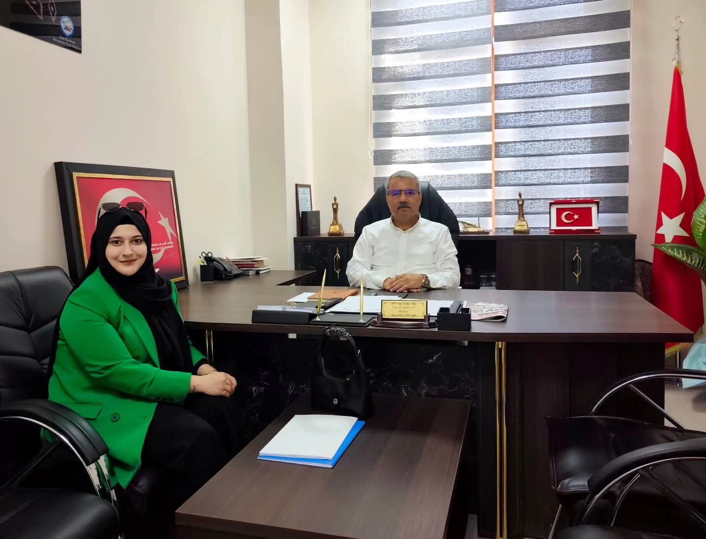 Adıyaman Gastronomi Derneği Başkanı Esra Çalım, Başkan Ziya Duranay'ı Ziyaret Etti