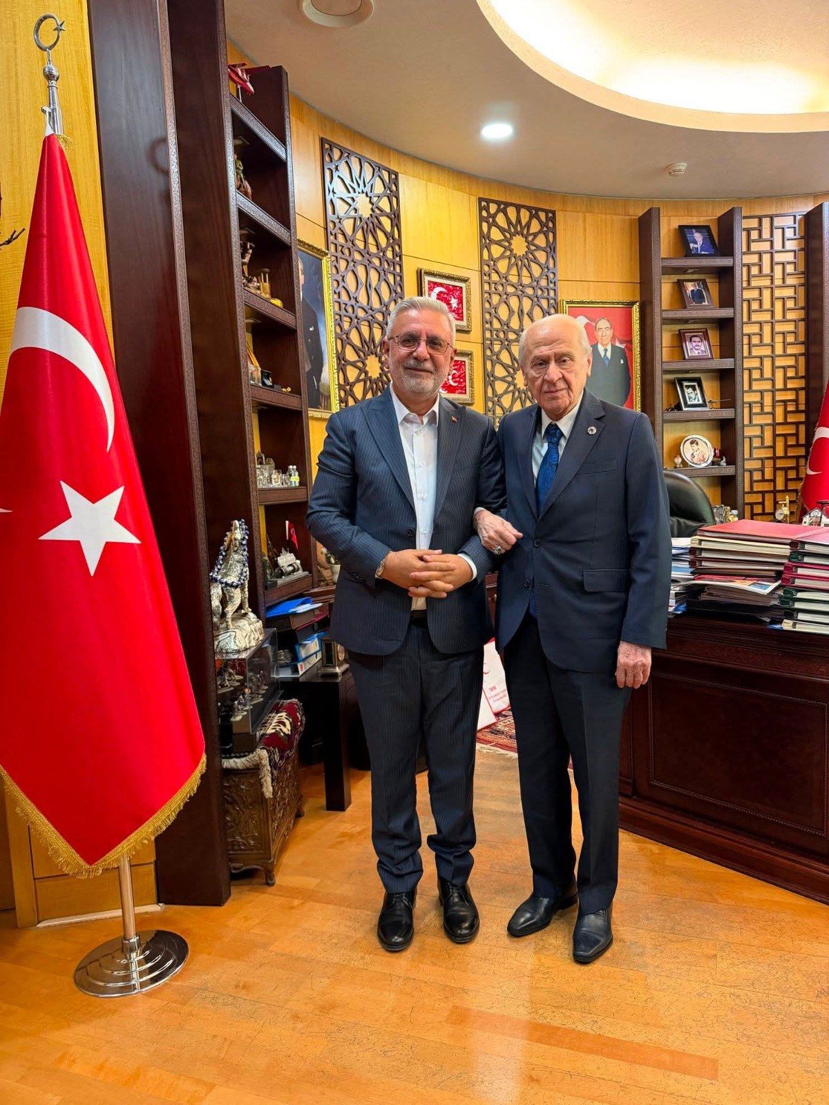 Metiner MHP Lideri Bahçeli'yi Ziyaret Etti