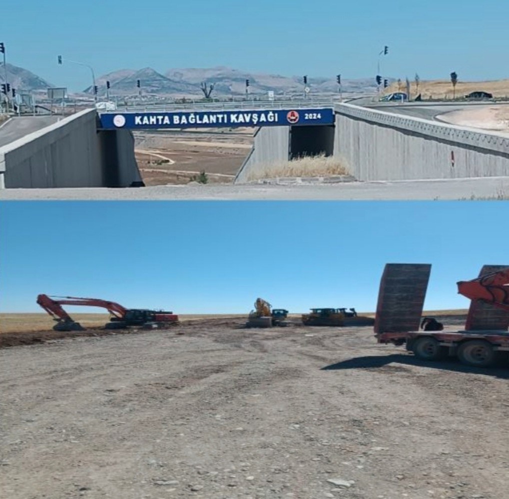 Kahta Bağlantı Kavşağı ve Çevre Yolu Çalışmaları Hızlandı