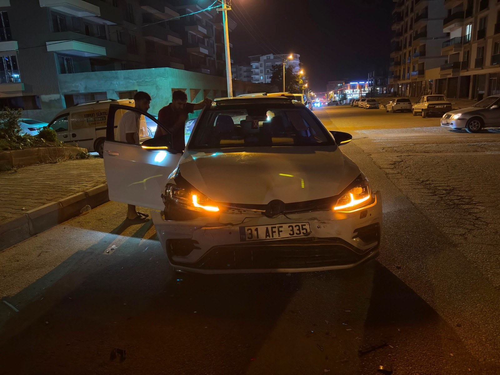 Adıyaman'da Maddi Hasarlı Trafik Kazası