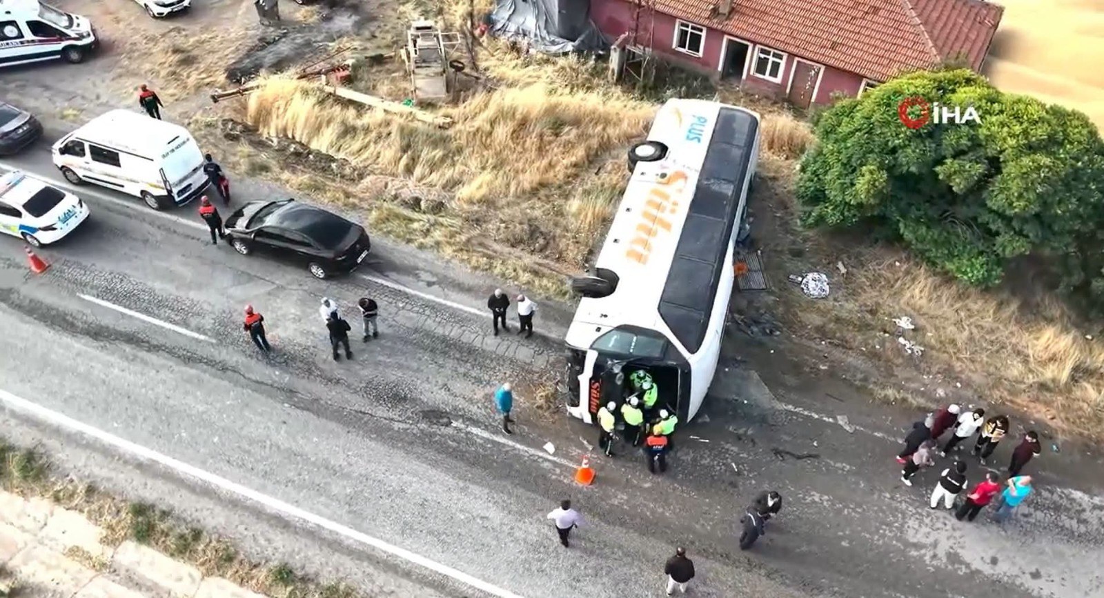 Tekirdağ'dan Kayseri'ye Giden Otobüs Kazandı: 41 Yaralı