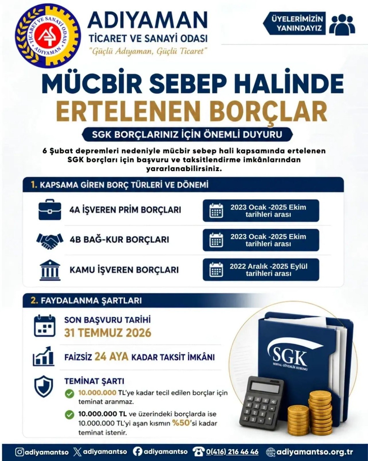 SGK Borç Erteleme Başvuruları İçin Son Tarih Yaklaşıyor