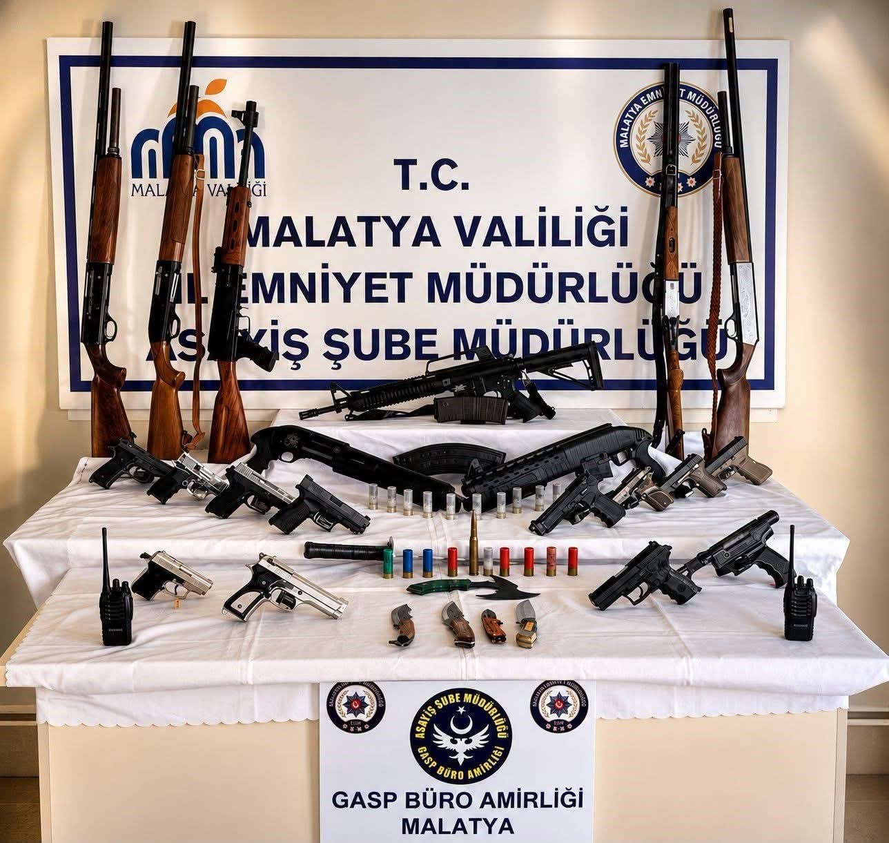 Malatya'da Silah Teşhiri Yapan 56 Şüpheliye Operasyon