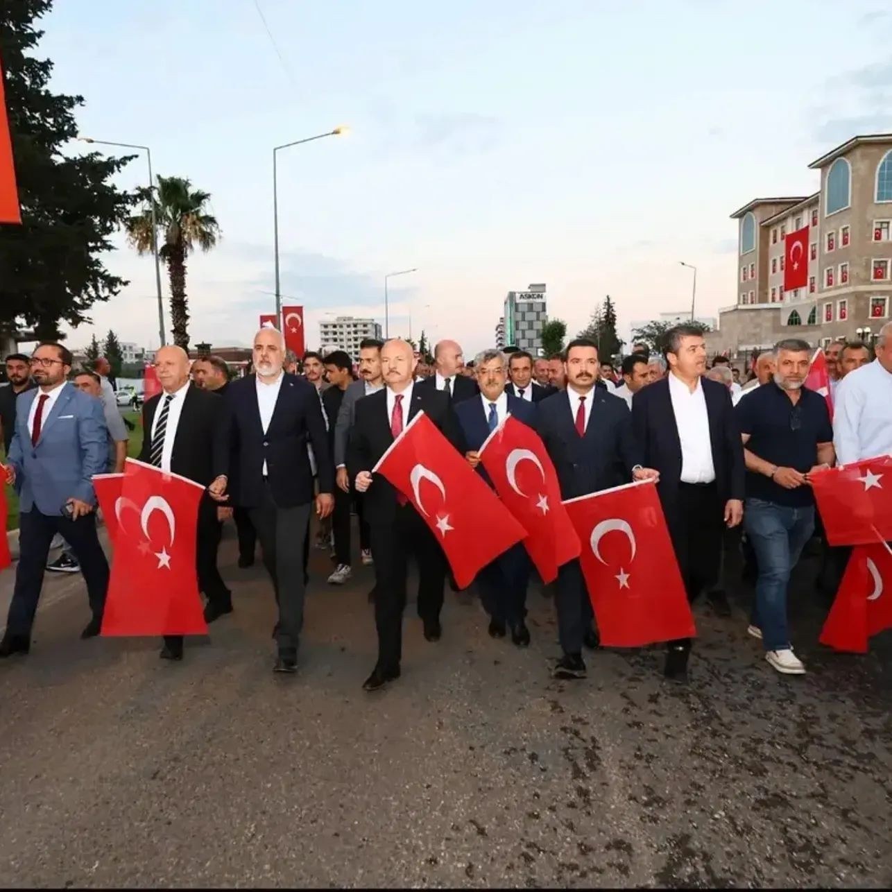 Adıyaman'da 15 Temmuz Anma Yürüyüşü