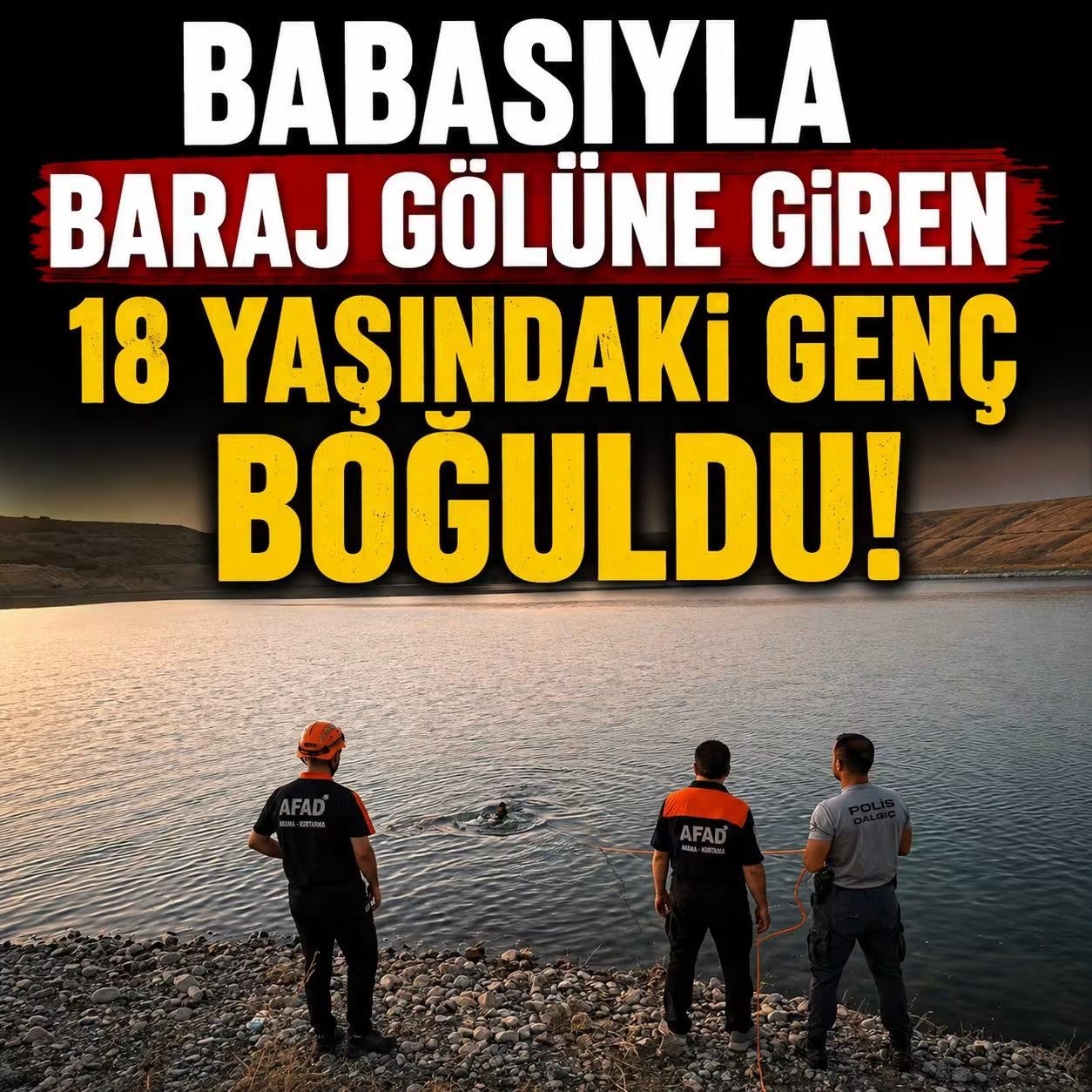Kovancılar'da Baraj Gölünde Boğulma Vakası