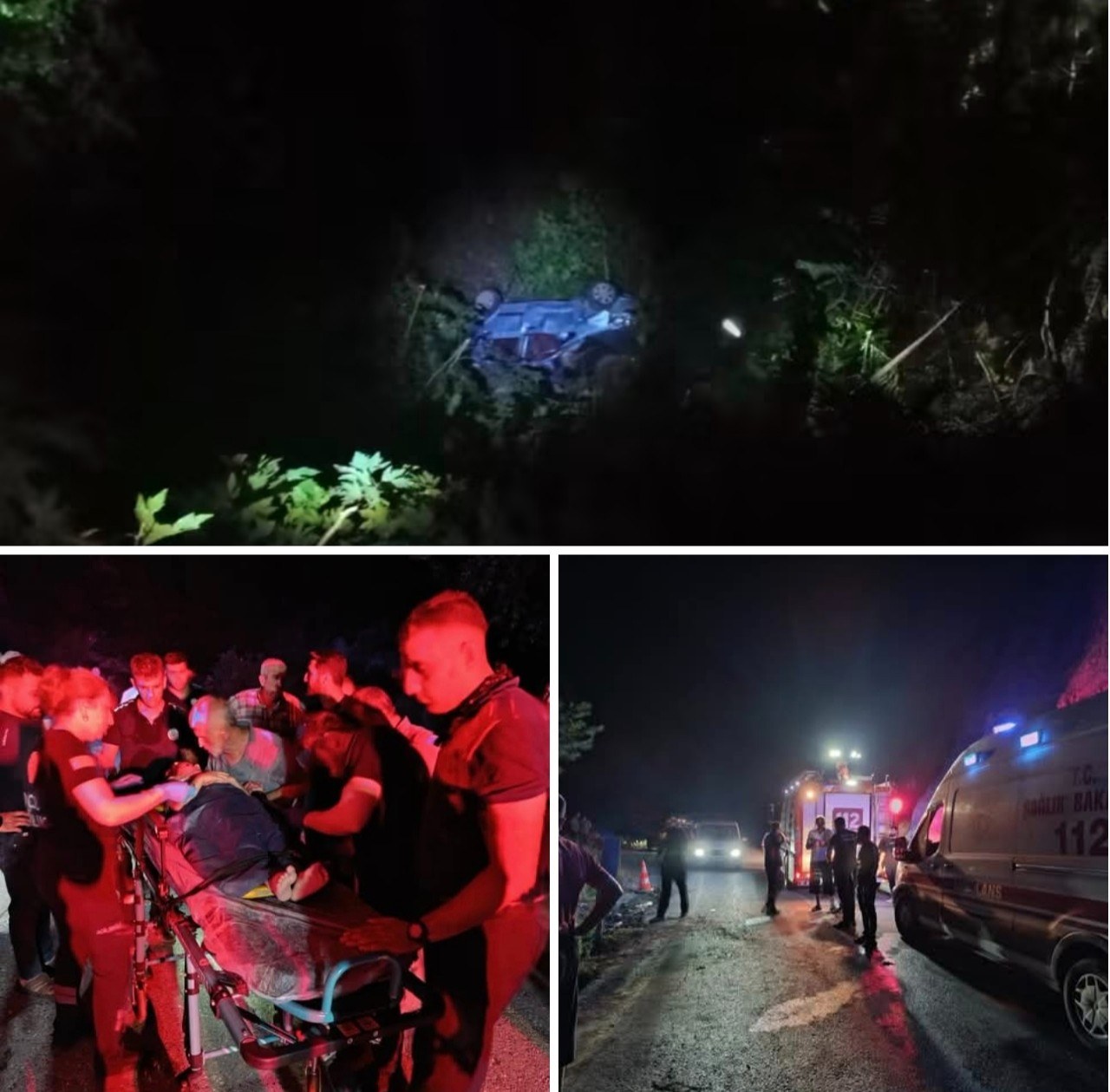 Hatay'da Otomobil Uçuruma Yuvarlandı: Aynı Aileden 5 Kişi Yaralandı