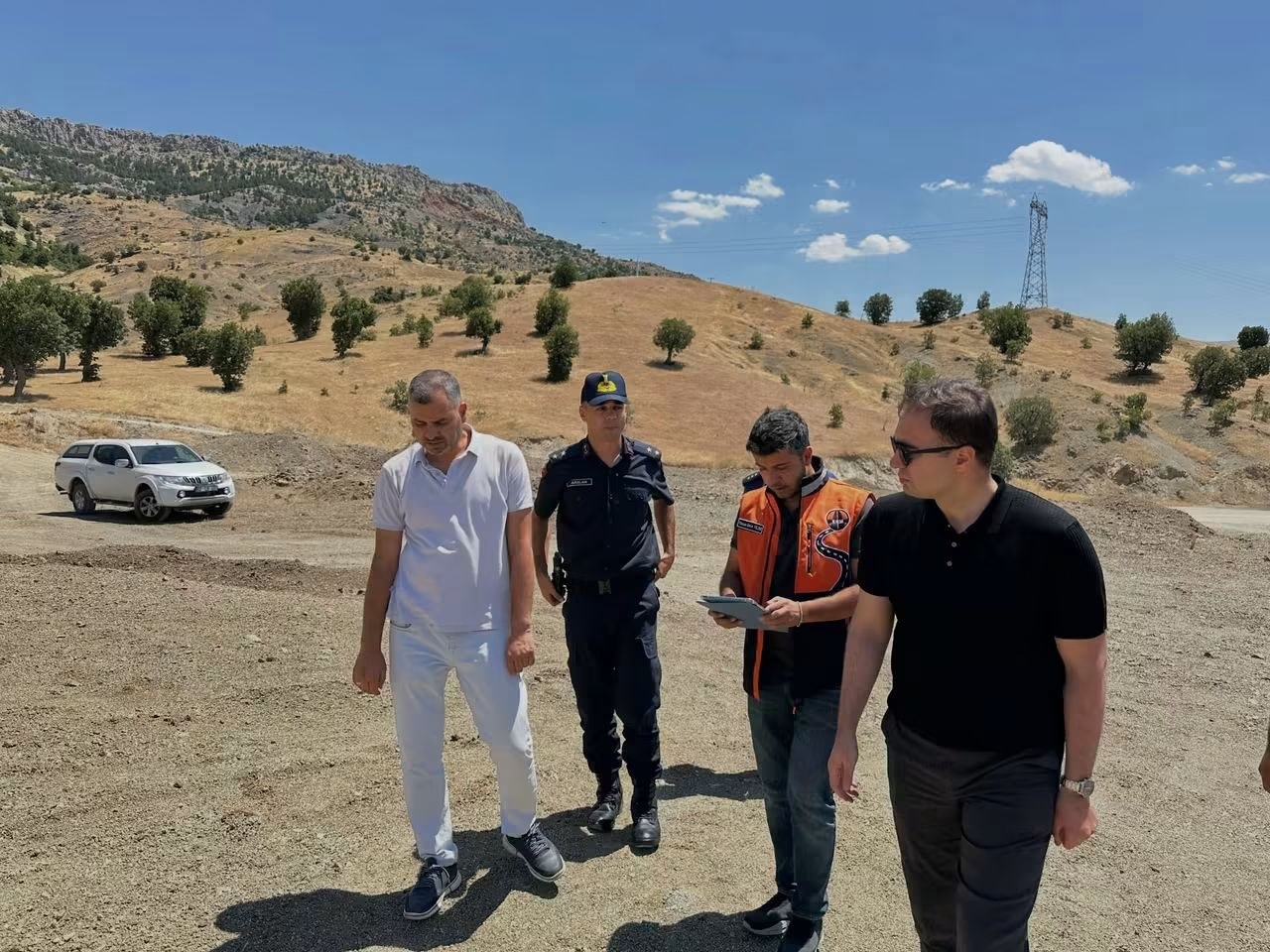 Sincik Kahta Yol Çalışmaları Yerinde İncelendi
