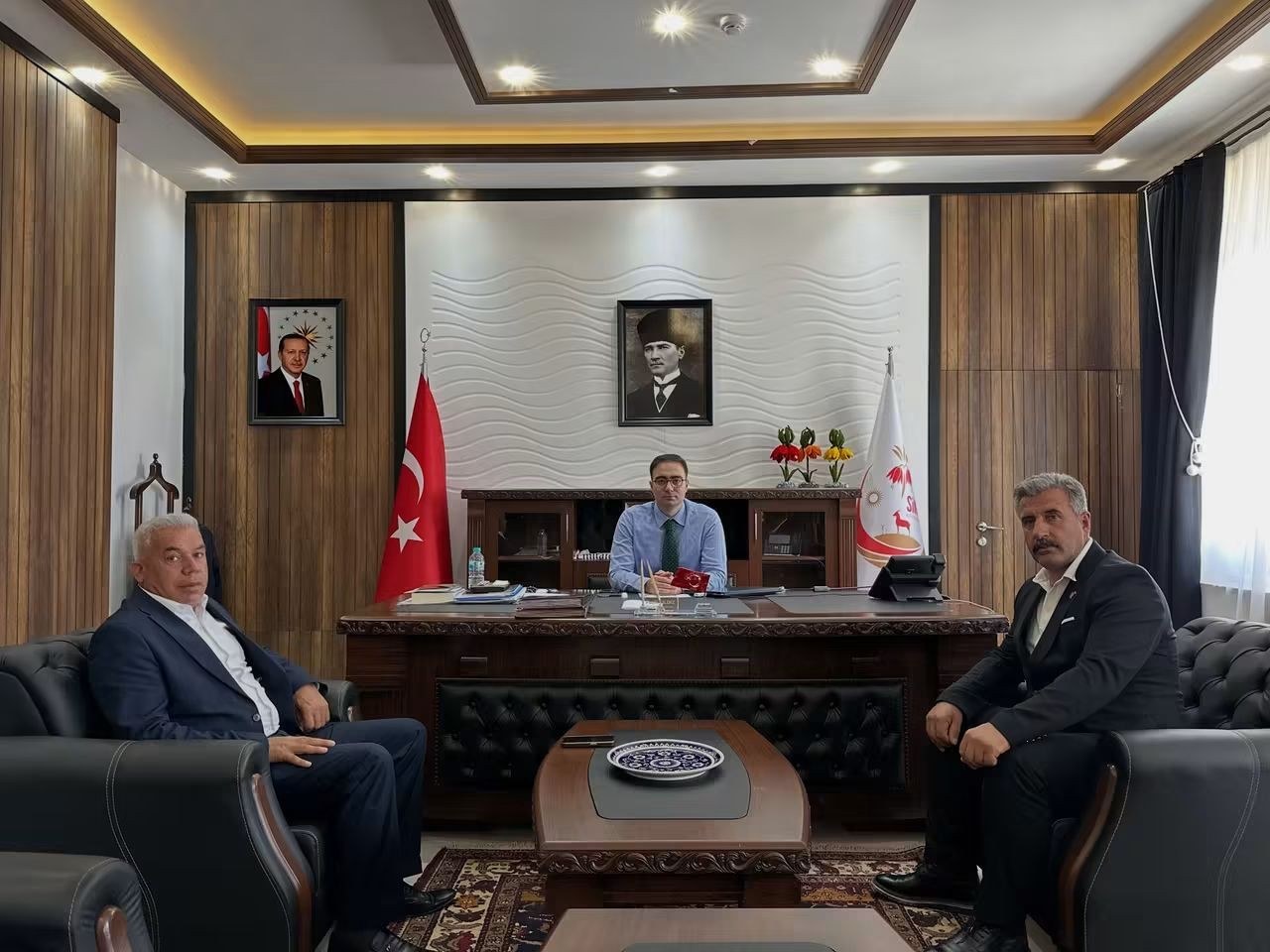 Sincik MHP İlçe Başkanından Kaymakam Yıldız'a Ziyaret