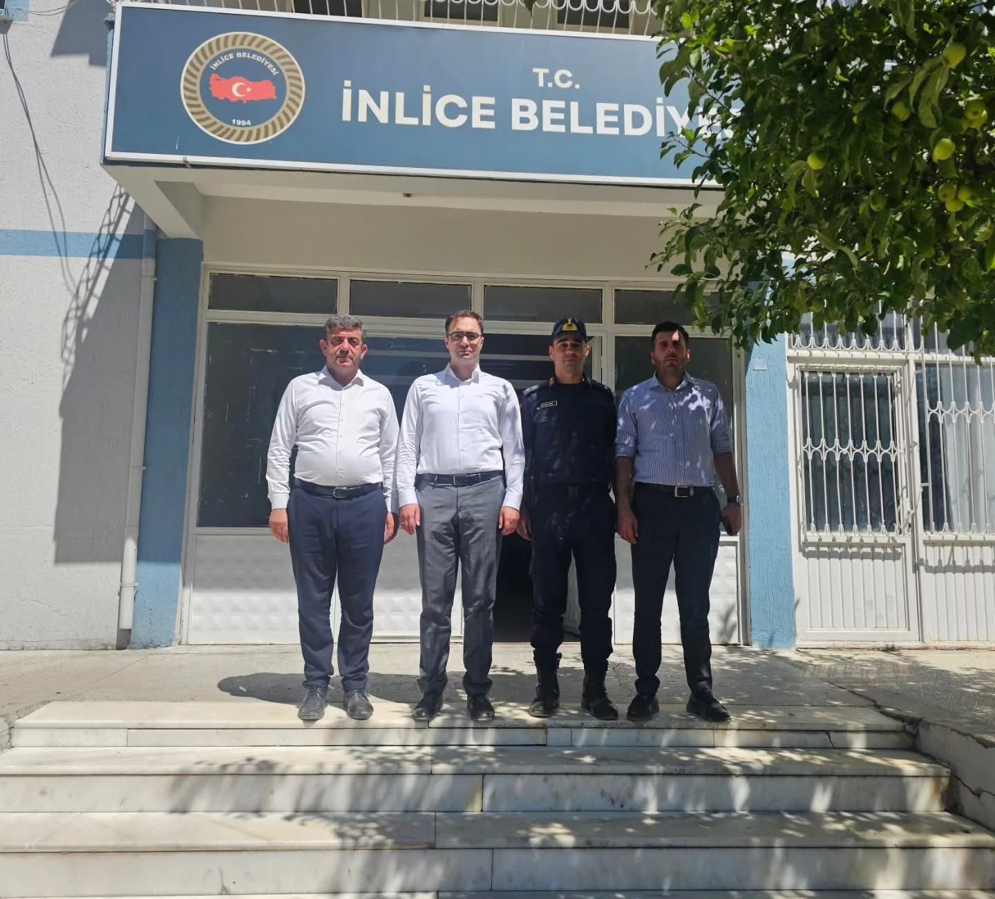 İnlice Belediye Başkanı Yakan, Sincik Kaymakamı Yıldız'ı Belediye Binasında Ağırladı