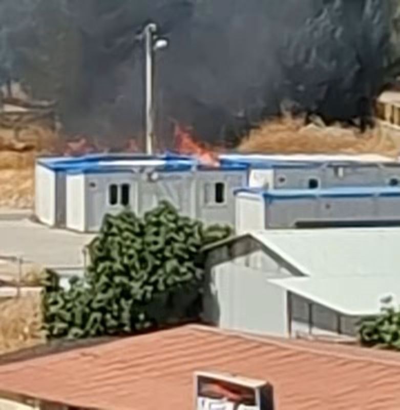 Adıyaman'da Elektrik Tellerinden Yangın Çıktı