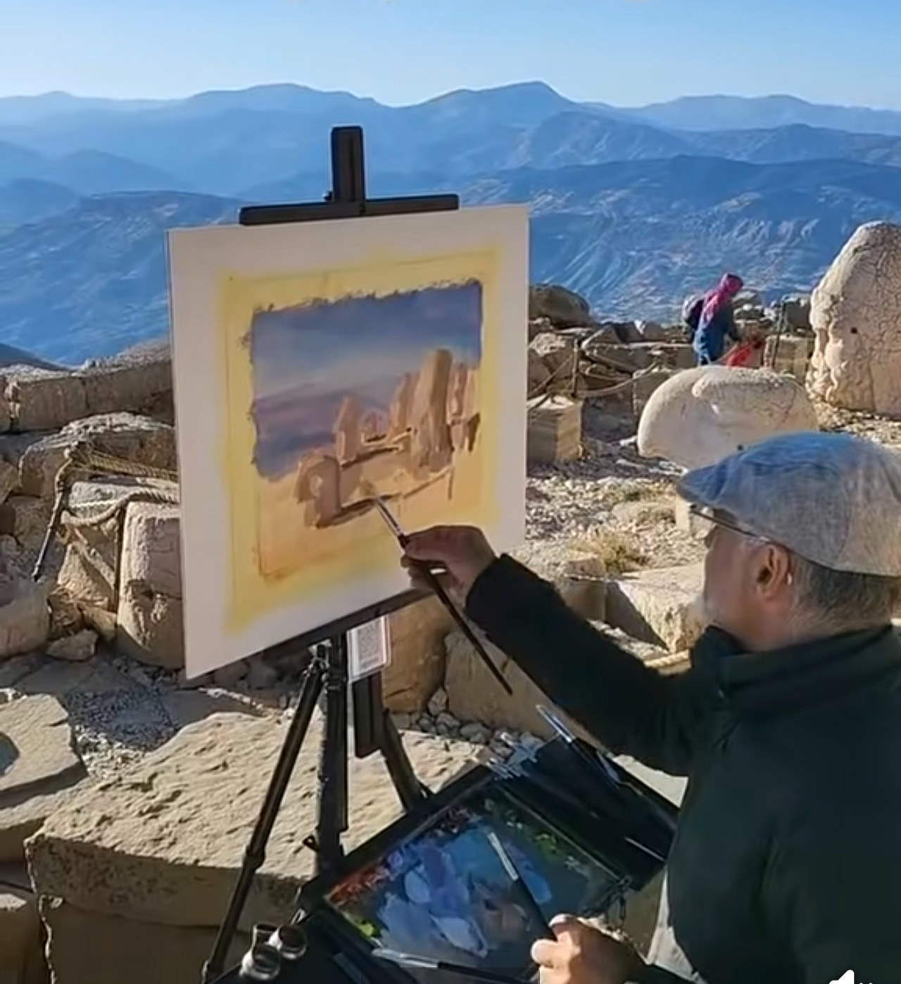 Nemrut Dağı Ressamların Tuvaline Konu Oldu