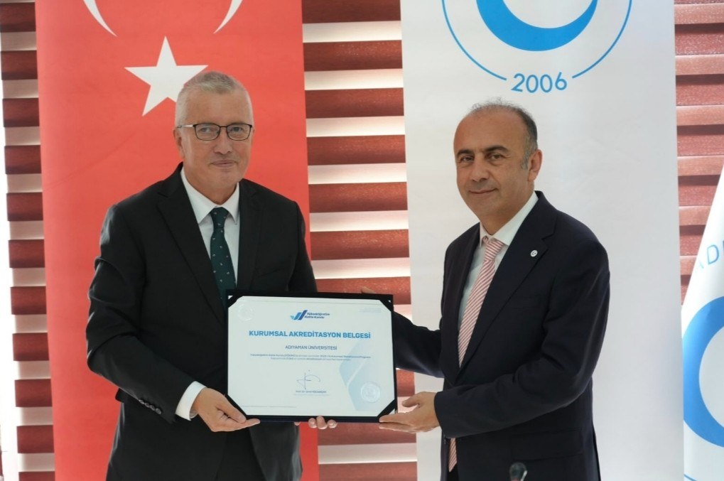 Adıyaman Üniversitesi Koşullu Akreditasyon Belgesi Aldı