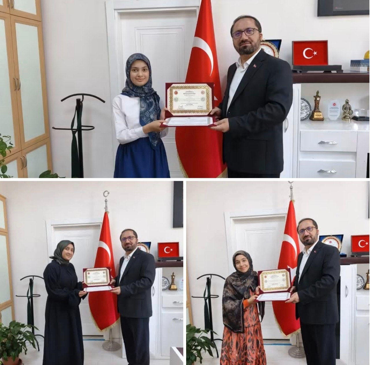 Adıyaman'da Hafızlık Eğitimi Tamamlayan Öğrencilere İcazet Belgesi İl Müftüsü Tarafından Verildi