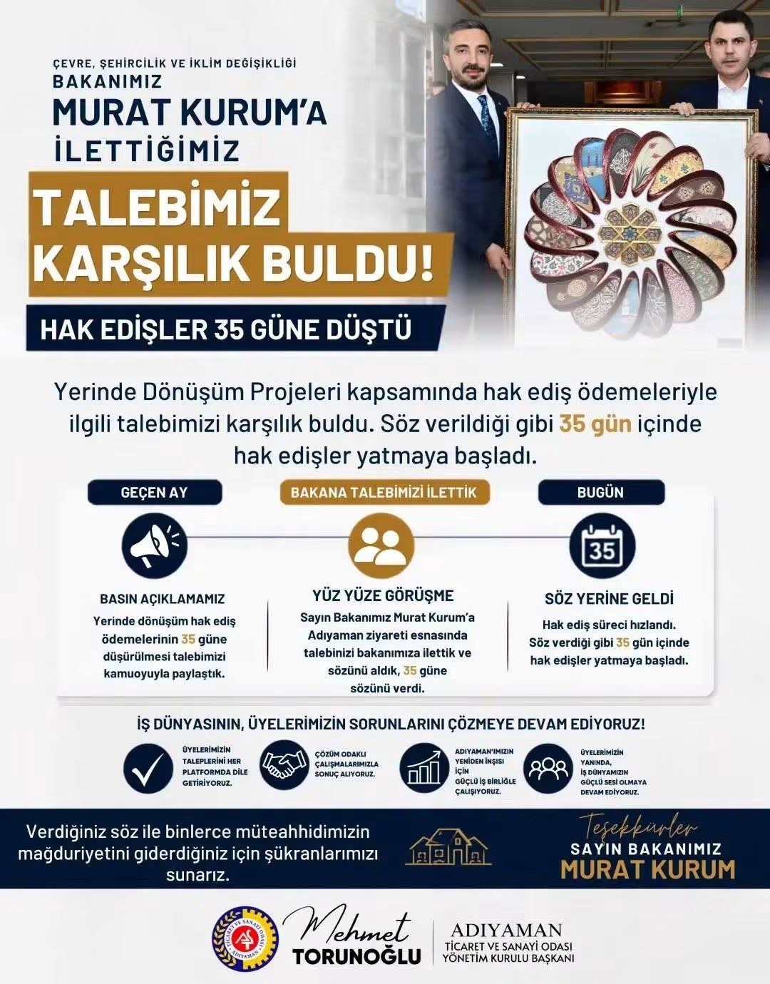 Yerinde Dönüşüm Projelerinde Ödemeler Hızlandı