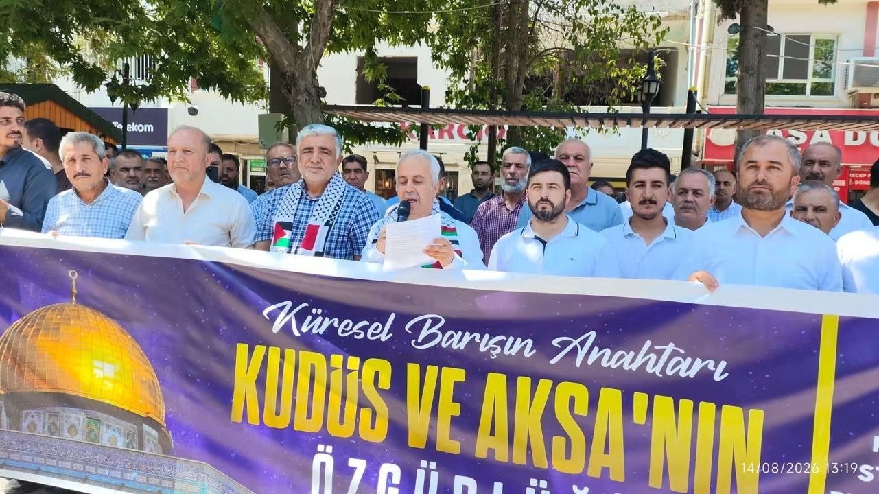 Kahta'da Gazze İçin Dayanışma Açıklaması