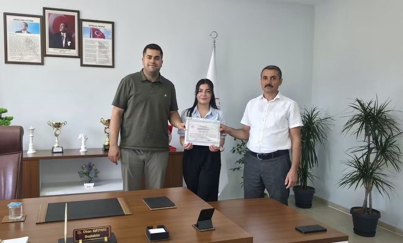 Sincik Devlet Hastanesi'nde Psikolog Veda Etti