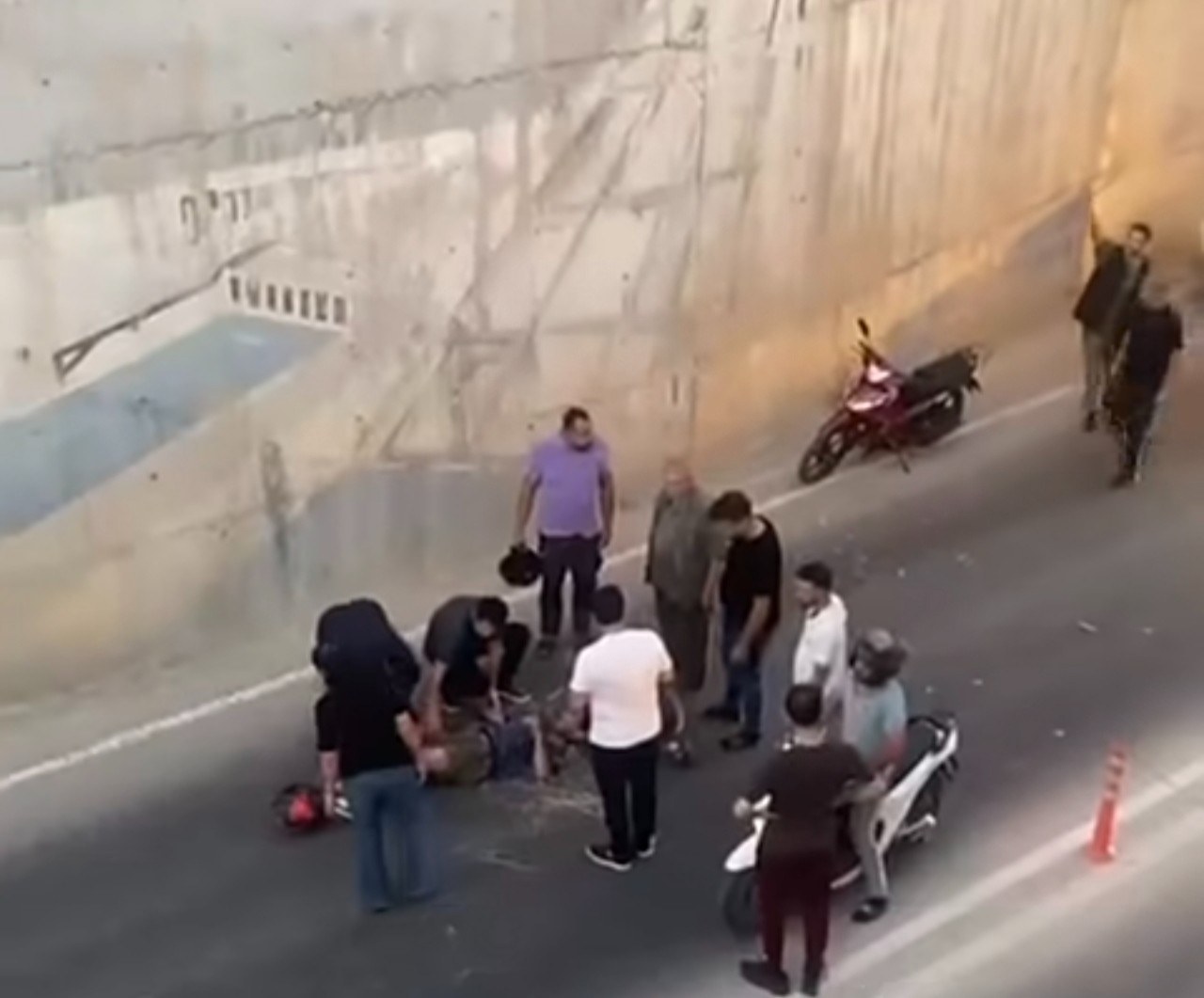 Adıyaman Eğri Çayı Köprüsü'nde Motosiklet Kazası