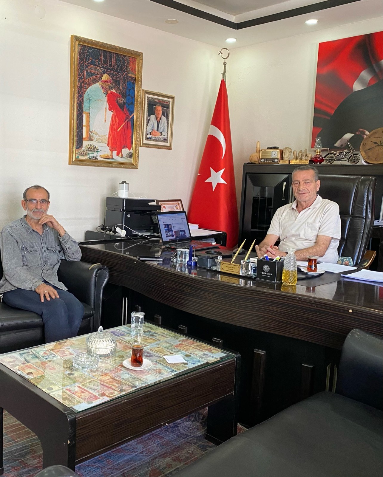 Kahta Esnaf Kefalet Kooperatifi Başkanı Mehmet Çatan'a Anlamlı Ziyaret