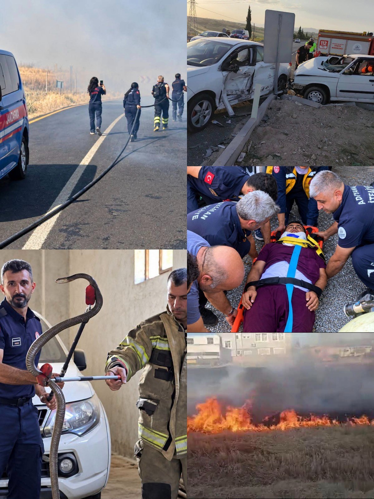 Adıyaman İtfaiyesi Yaz Döneminde 889 Olaya Müdahale Etti
