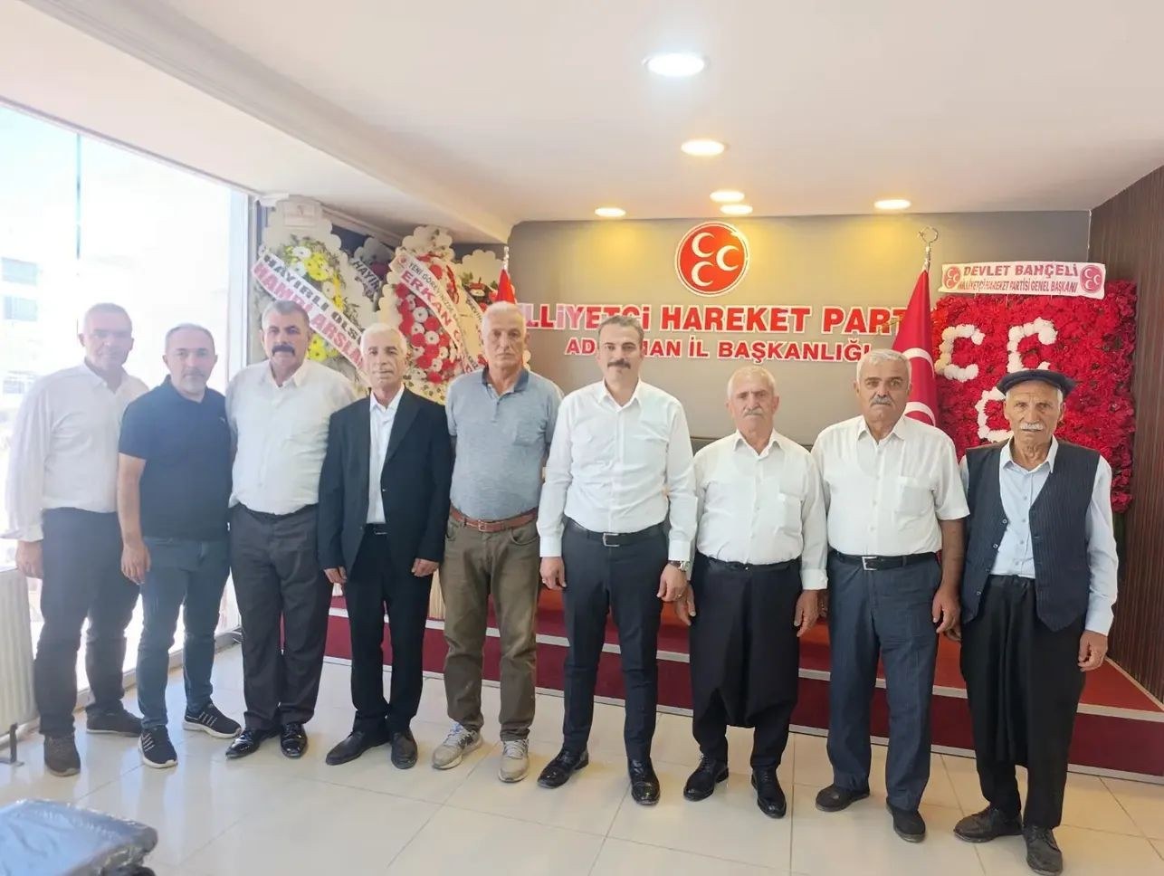 Adıyaman Alevi Kültür Dernekleri Başkanı MHP Adıyaman İl Başkanlığına Ziyaret Gerçekleştirdi